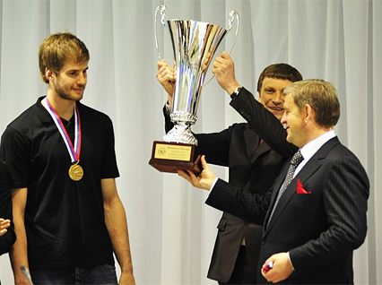 Спартаковцы встретились с Сергеем Дарькиным и Вячеславом Фетисовым